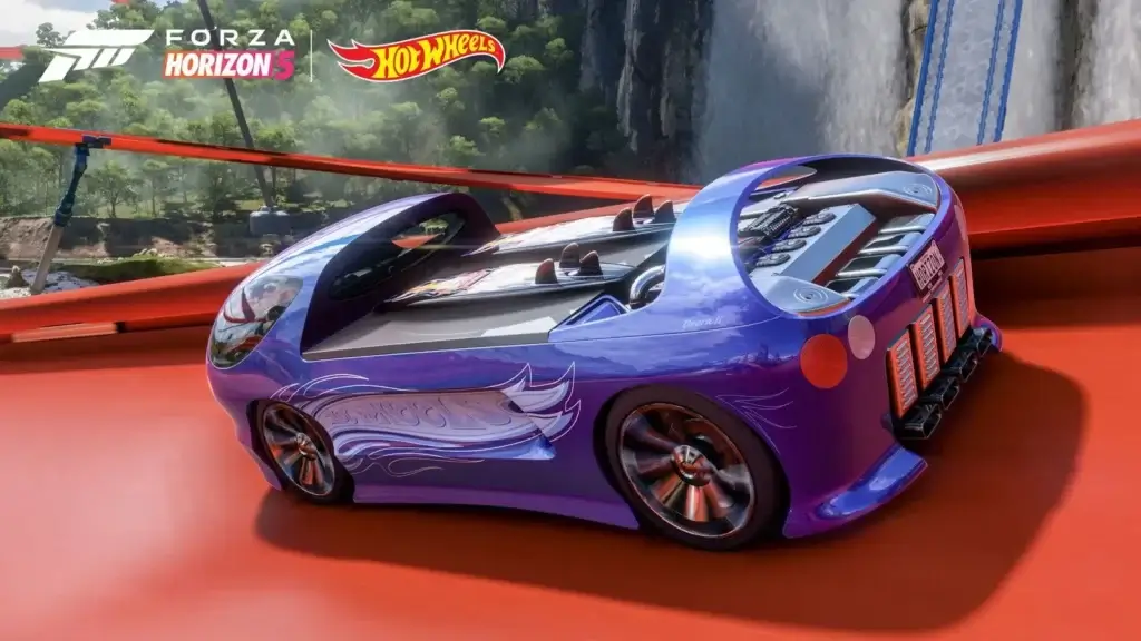 Forza Horizon 5 macchina su mappa hot wheels