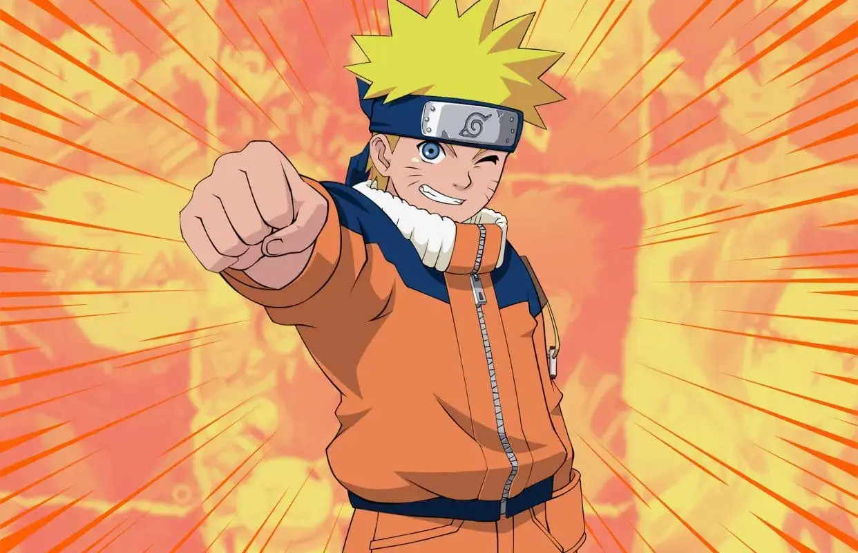 Naruto con pugno